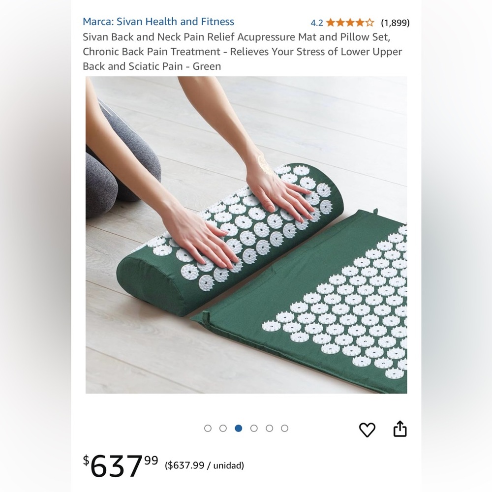 AIKOTOO - Acupressure pad and pillow - well being self care pain relief … - Picture 2 of 5
